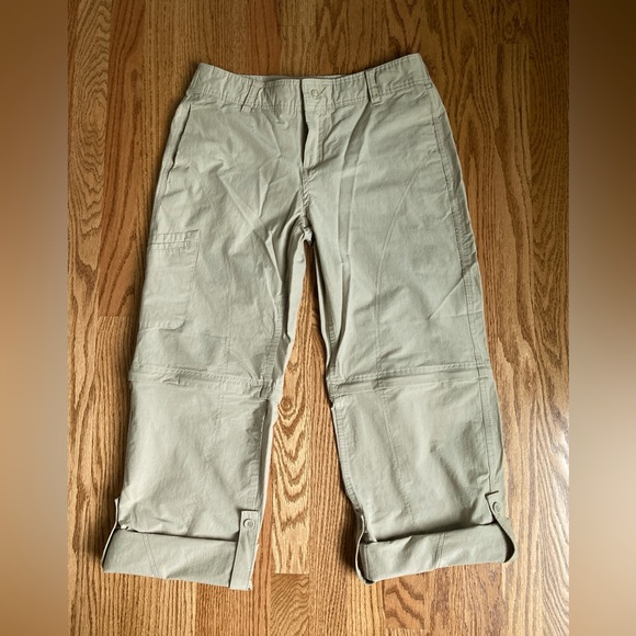 Danskin Now Convertible Hiking Pants Water Resistant Tan Women’s Size Small 4/6 - Picture 5 of 16